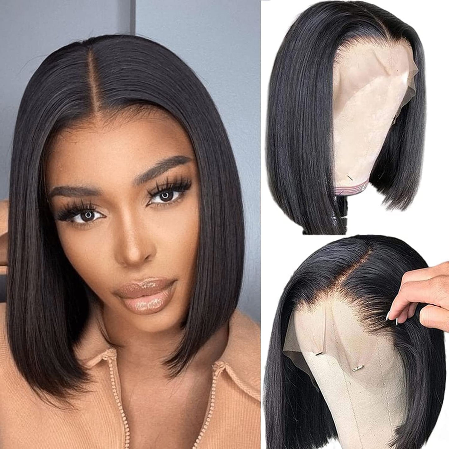 13x6 Bob Wig 250% Density