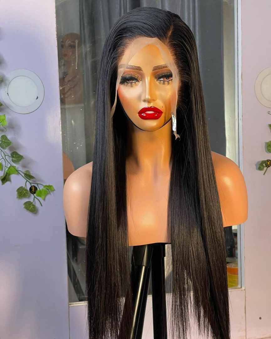 13x4 Bone straight Wig 180% Density
