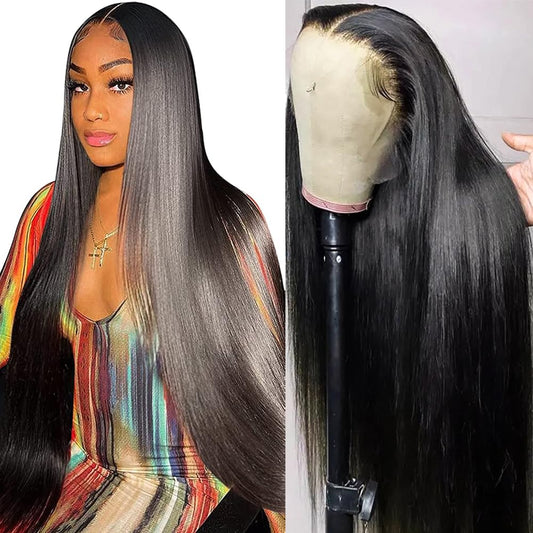 13x4 Bone straight Wig 180% Density
