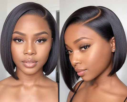4x4 Bob Wig  Closure 180% Density