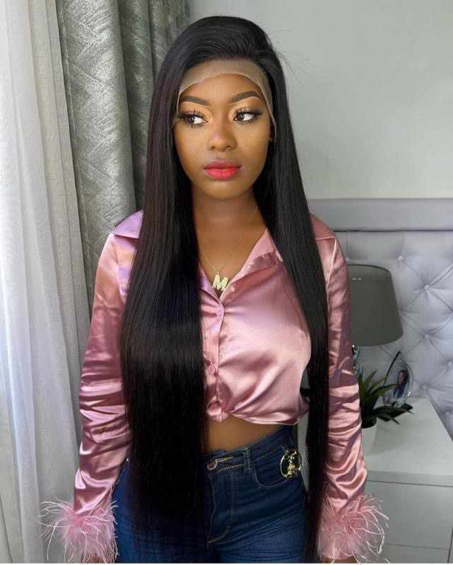 13x4 Bone straight Wig 180% Density